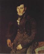 Jean Auguste Dominique Ingres Portrait of Jean-Franqcois Gilibert (mk04) oil painting